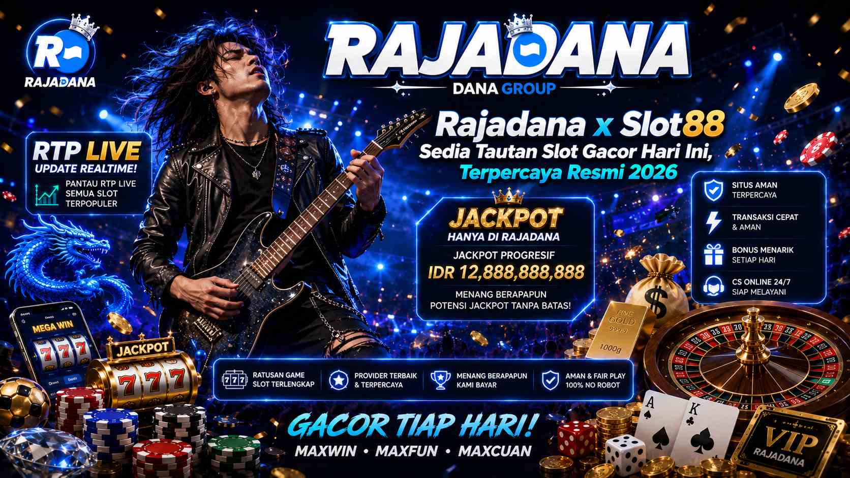 Rajadana Sedia Slot Gacor Dana — RTP Tertinggi Hari Ini
